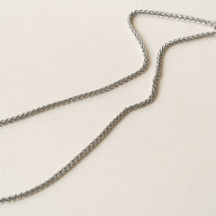 Antique Silver Stainless Steel Anti Tarnish Necklace Pendant Chain For Men