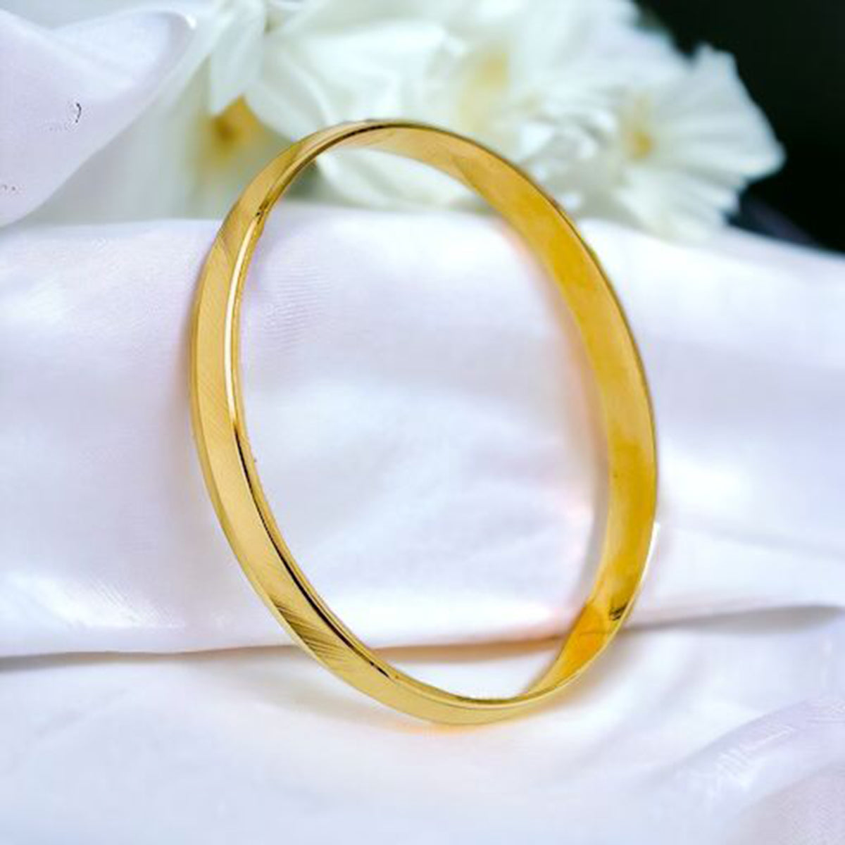 Laser V Nakshi 22K Gold Brass Punjabi Sardardji Sikh Kada Bangle