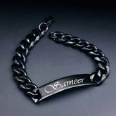 Engrave Letter Name Stainless Steel Chain Id Bracelet for Men