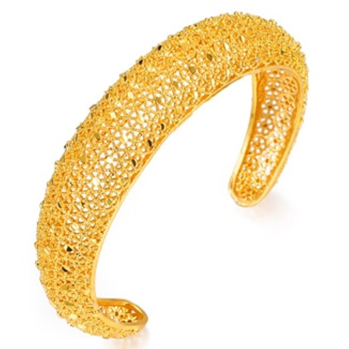 Stylish Filigree Just Like Gold Cuff Kada Bangle Bracelet Women