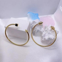Square Arrow End 18K Gold Anti Tarnish Bracelet Cuff For Women