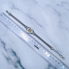 Anchor Gold Silver 18K Gold Enamel Stainless Steel Box Chain Bracelet For Women