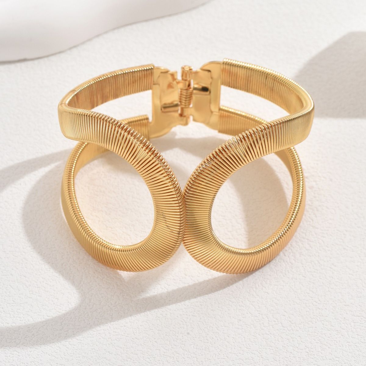 Infinity 18K Gold Openable Kada Bracelet For Women