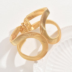 Infinity 18K Gold Openable Kada Bracelet For Women