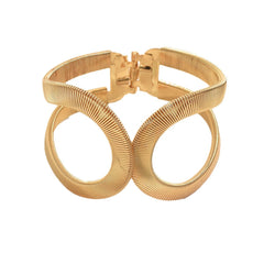 Infinity 18K Gold Openable Kada Bracelet For Women