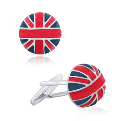 British Red Blue Cufflinks In Box