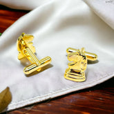 Fancy Gold Horse Chess Cufflinks In Box Group2