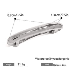 Single Layer 18K Gold Anti Tarnish Barrette Clip Hair Accessories For Girl Women