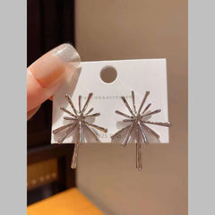 Sun Star 18K Gold Anti Tarnish Stud Earring For Women