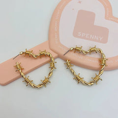 Hig Heart 18K Gold Anti Tarnish Hoop Earring For Women