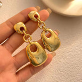 Geometric 18K Gold Anti Tarnish Drop Dangler Earring For Women