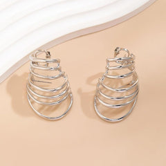 Swirl 18K Gold Ear Cuff Earring For Women