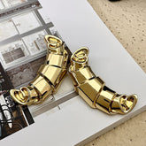 Croissant 18K Gold Stainless Steel Anti Tarnish Dangler Earring For Women