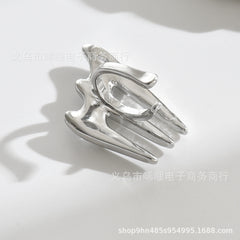 Spike Layer Cubic Zirconia 18K Gold Anti Tarnish Single Ear Cuff Earring For Women