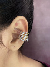 Marquise Filigree Surface Cubic Zirconia 18K Gold Anti Tarnish Single Ear Cuff Earring For Women Group3