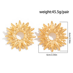 Daisy Flower 18K Gold Stud Earring For Women