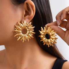 Daisy Flower 18K Gold Stud Earring For Women