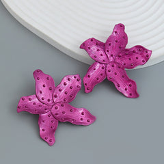 Star Fish Enamel Green 18K Gold Stud Earring For Women Group6