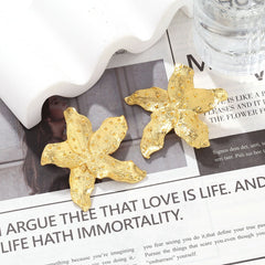 Star Fish Enamel Green 18K Gold Stud Earring For Women Group6