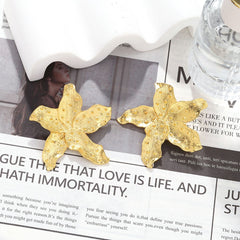 Star Fish Enamel Green 18K Gold Stud Earring For Women Group6