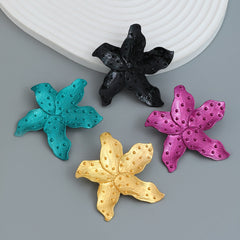 Star Fish Enamel Green 18K Gold Stud Earring For Women Group6