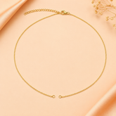 Slim Link Gold Copper Necklace Chain For Women
