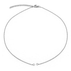 Slim Link Silver Copper Nekclace Chain For Women