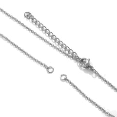 Slim Link Silver Copper Nekclace Chain For Women