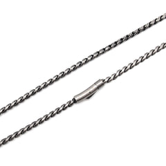 Vintage Jet Black Stainless Steel Anti Tarnish Chain For Women