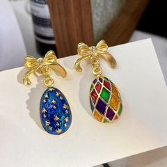 Antique Cubic Zirconia Enamel 18K Gold Multi Necklace Bracelet Earring Set For Women