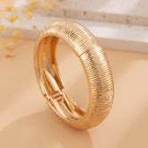 Gold Silver Round Gold Silver Plated Plain Alloy Cuff & Kada For Women