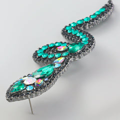 Gold Silver Green Black Multi Gemstone Anti Tarnish Dangler Drop Earring For Women