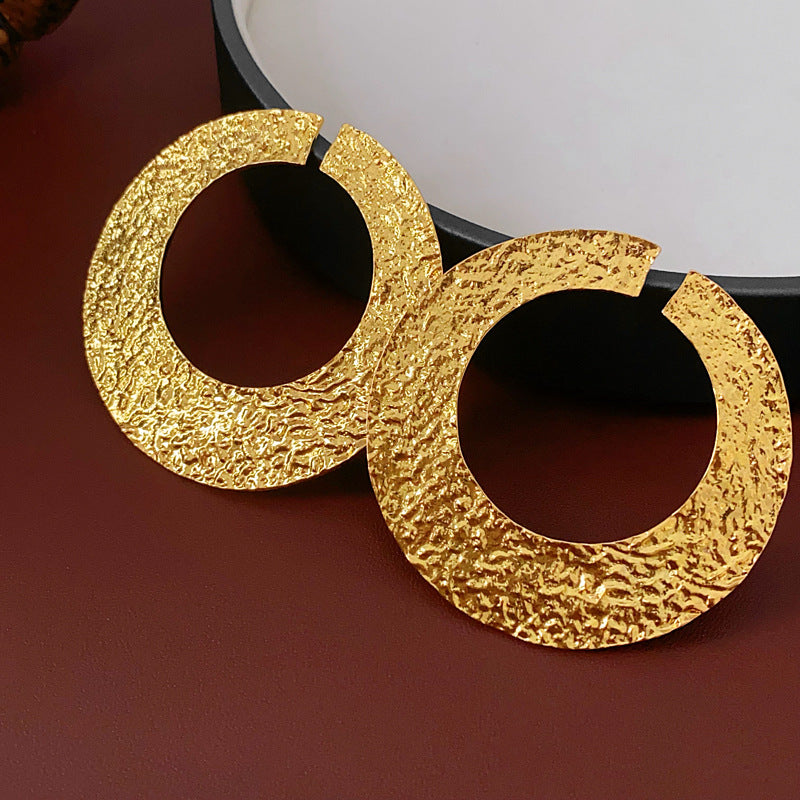 Flower Enamel 18K Gold White Anti Tarnish Stud Earring For Women