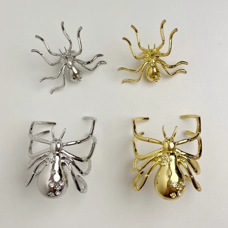 Designer Spider Gold Silver Plated Plain Alloy Bracelet For Women