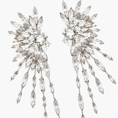 Sparkle Solitaire Cubic Zirconia Silver Dangler Earring For Women Group5