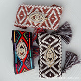 Evil Eye Brown Black Multicolour Threads Anti Tarnish Adjustable Bracelet For Women
