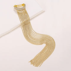 Silver Rhinestone Anti Tarnish Ponytail Clip Hair Accessories For Women