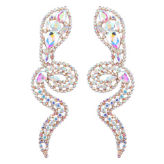 Gold Silver Green Black Multi Gemstone Anti Tarnish Dangler Drop Earring For Women