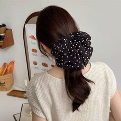 Black White Dots Cloth Hire Band Hair Accessories For Girl Women