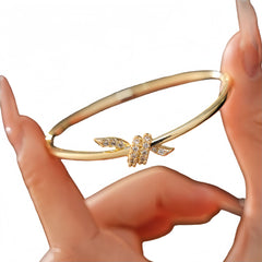 Designer Floral Dual Tone Gold Silver Plated CZ Copper Cuff & Kada