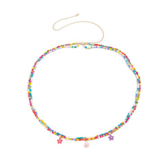 Flower Beaded Colorful Double-Layer Beach Handmade Waist Chain For Women