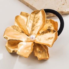 Flower Pearl 18k Gold Plated Silver Anti Tarnish Hair Band Hair Accessories For Women