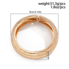 Gold Silver Round Gold Silver Plated Plain Alloy Cuff & Kada For Women