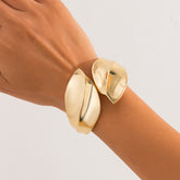 Gold Silver Stylish Gold Silver Plated Plain Cuff & Kada For Women