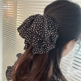 Black White Dots Cloth Hire Band Hair Accessories For Girl Women
