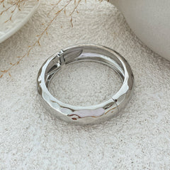 Beaten Finish 18K Gold Silver Anti Tarnish Kada Bangle Bracelet For Women