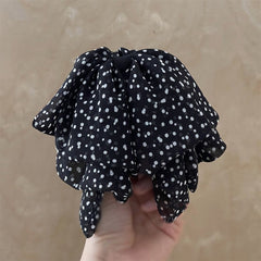 Black White Dots Cloth Hire Band Hair Accessories For Girl Women