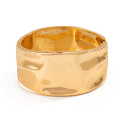 Beaten Finish 18K Gold Silver Anti Tarnish Kada Bangle Bracelet For Women