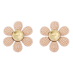 Rainbow Pearl Multi Gemstone 18K Gold Plated Stud Anti Tarnish Earring For Women Group5