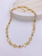 Evil Eye Hamsa Horse Shoe Elephant 18K Gold Silver Cubic Zirconia Necklace For Women